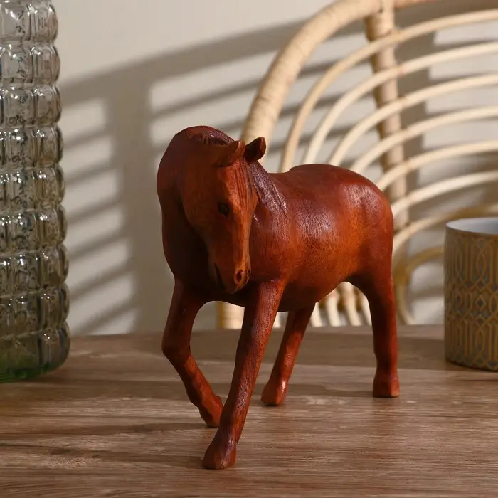 Сувенир &laquo;Лошадь&raquo;, тёмная, 19&times;15&times;6 см, дерево