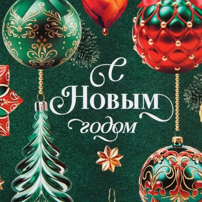 Бумага упаковочная глянцевая «Новогоднее настроение», 60 х 90 см