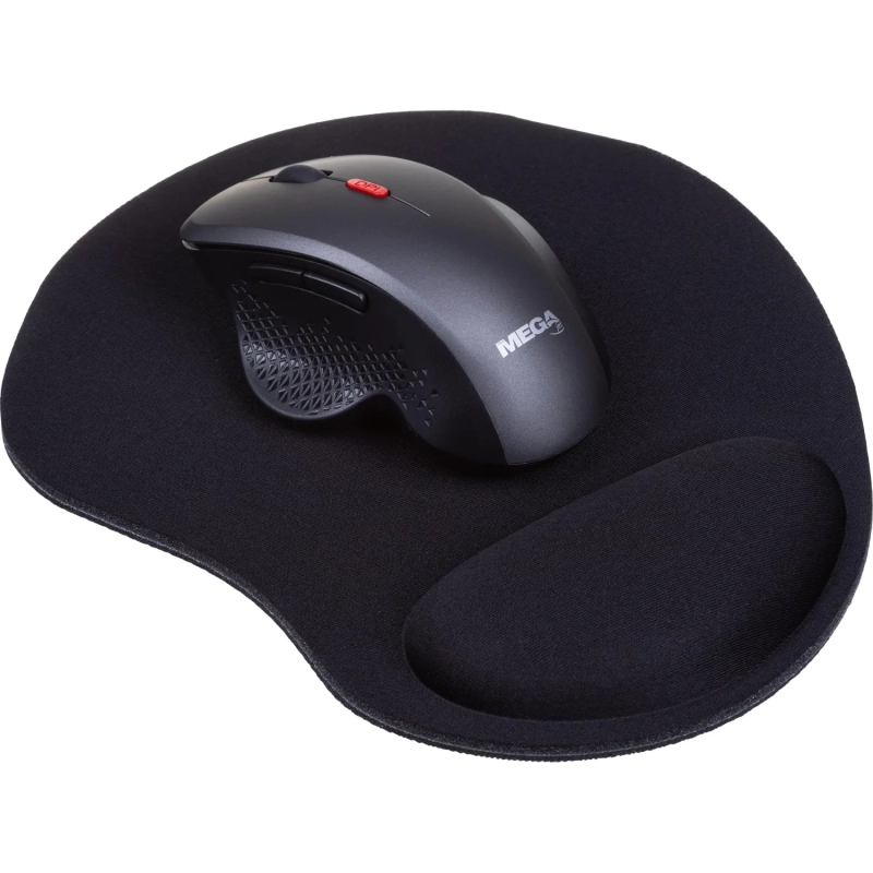 Коврик для мыши BigTech  HMP0003 резина+губка+ткань/22х19.5х0.2cm/черный