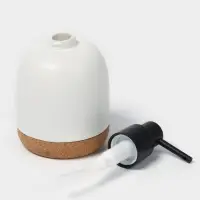 Набор для ванной SAVANNA &laquo;Пробка&raquo;, 3 предмета, дозатор для мыла, стакан, мыльница