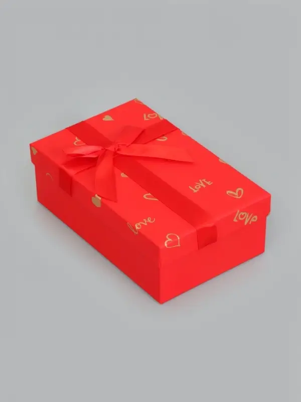 Набор подарочных коробок 3 в 1, с бантом, 23&times;16&times;9.5 см, 21&times;14&times;8 см, 19&times;12&times;6.5 см