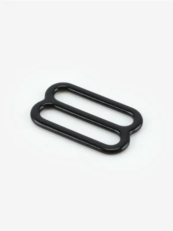 Регулятор для бретелей, металлический, 15 мм, 20 шт., чёрный Регулятор для бретелей, металлический, 15 мм, 20 шт., чёрный