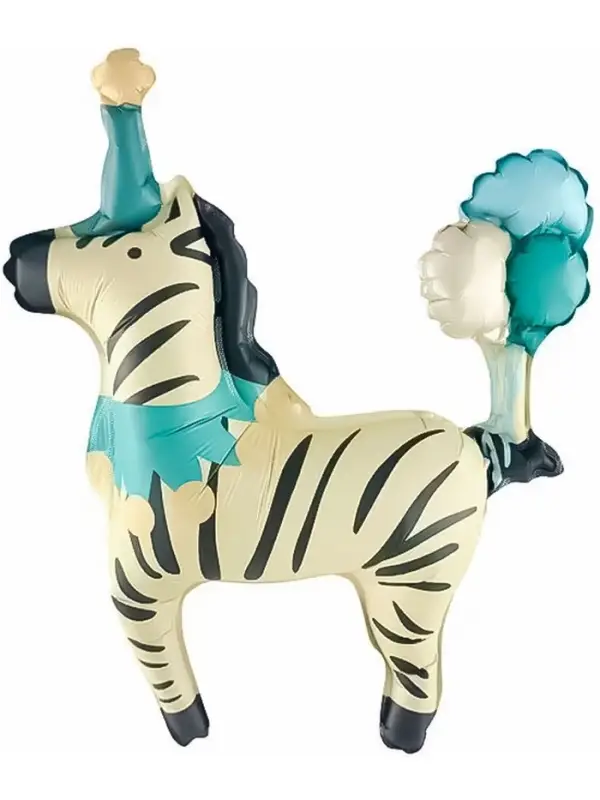 Воздушный шар фольгированный 15" &laquo;Зебра в колпачке&raquo;, 5 шт., под воздух
