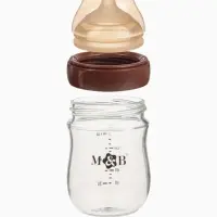 Бутылочка для кормления, антиколиковая, боросиликатное стекло, 160 мл M&B