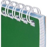 Блокнот на спирали А6 60л. ATTACHE,т.-зеленый, блок 60г, обложка 215г