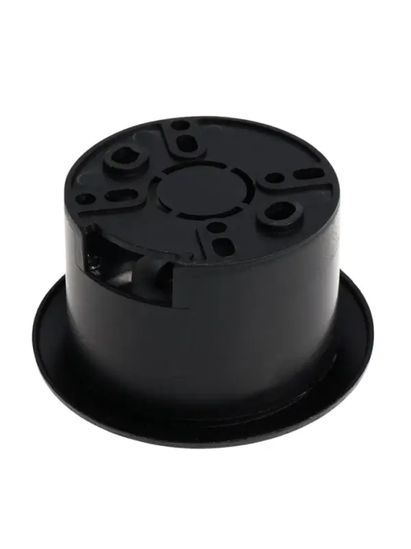 Встраиваемый светильник для лестницы, IP65, 3 Вт, 4000К, 50&times;50 мм, круглый, чёрный, свечение нейтральное белое