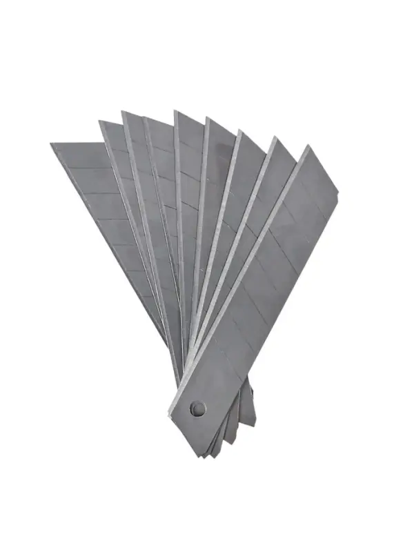 Лезвия для канцелярского ножа ErichKrause, 18 мм, 10 штук, в пластиковом контейнере