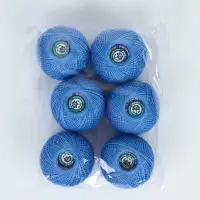 Нитки вязальные "Ирис" 150м/25г 100% мерсеризованный хлопок Набор 6шт (2608)