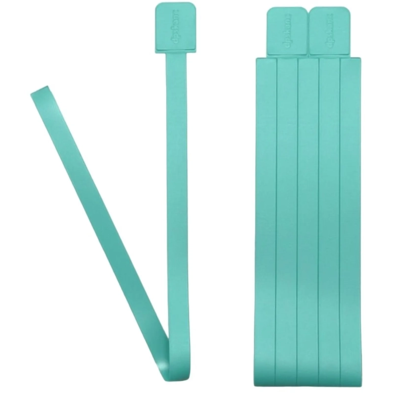 Закладки самоклеящиеся для книг, прямые, наб. 6 шт,350мкм, бирюз, 2921-118