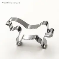 Набор форм для печенья Доляна «Единорог», 2 шт, 9×7×2 см, цвет серебристый Набор форм для печенья Доляна «Единорог», 2 шт, 9×7×2 см, цвет серебристый