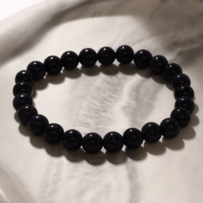 Браслет унисекс «Авантюрин синий», камень, шар №8, d=5,5 см Браслет унисекс «Авантюрин синий», камень, шар №8, d=5,5 см