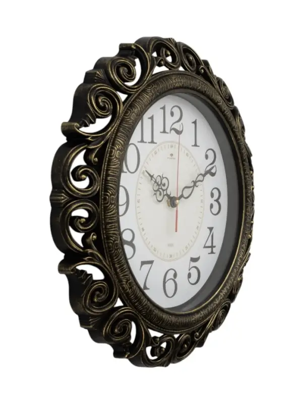 Часы настенные интерьерные &laquo;Хостон&raquo;, бесшумные, плавный ход, d=40.5 см, циферблат d=26 см, от батарейки 1&times;АА