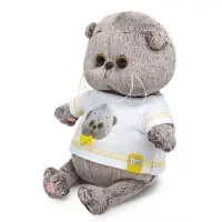 Мягкая игрушка &laquo;Кот Басик BABY&raquo;, в футболке с автопортретом, 20 см