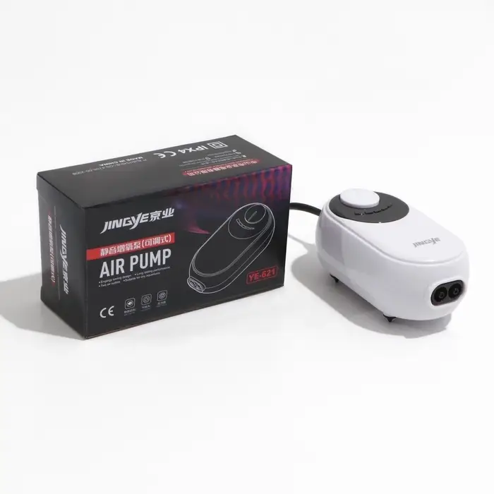 Компрессор воздушный JINGYE YE-621, бесшумный, с регулировкой мощности, 2&times;3.4 л/мин, 5 Вт