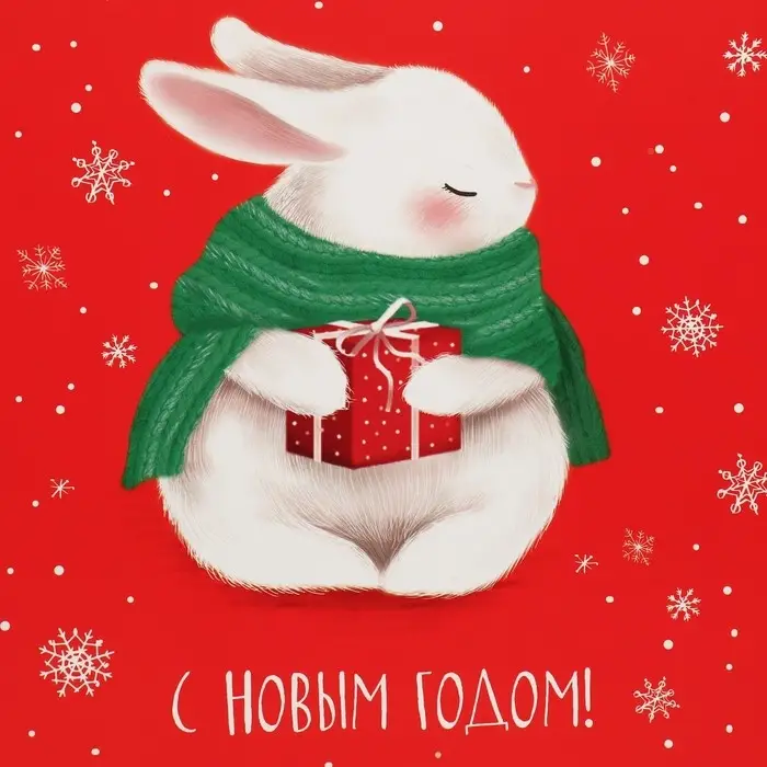 Коробка подарочная новогодняя складная «Заяц», 16 х 23 х 7.5 см Коробка подарочная новогодняя складная «Заяц», 16 х 23 х 7.5 см