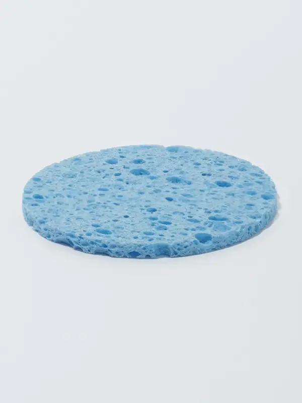 Спонж для умывания, d=8 см, синий