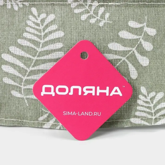 Органайзер подвесной с карманами Доляна Leaves, 7 отделения, 50×38 см, цвет зелёный Органайзер подвесной с карманами Доляна Leaves, 7 отделения, 50×38 см, цвет зелёный