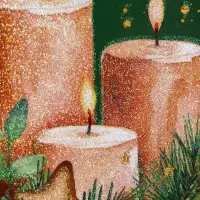 Пакет подарочный новогодний ламинированный с тиснением &laquo;Уют&raquo;, люкс, 18&times;22.3&times;10 см