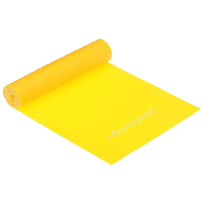 Эспандер ленточный для фитнеса ONLYTOP, 150&times;15&times;0.035 см, 5 кг, в тубе, МИКС