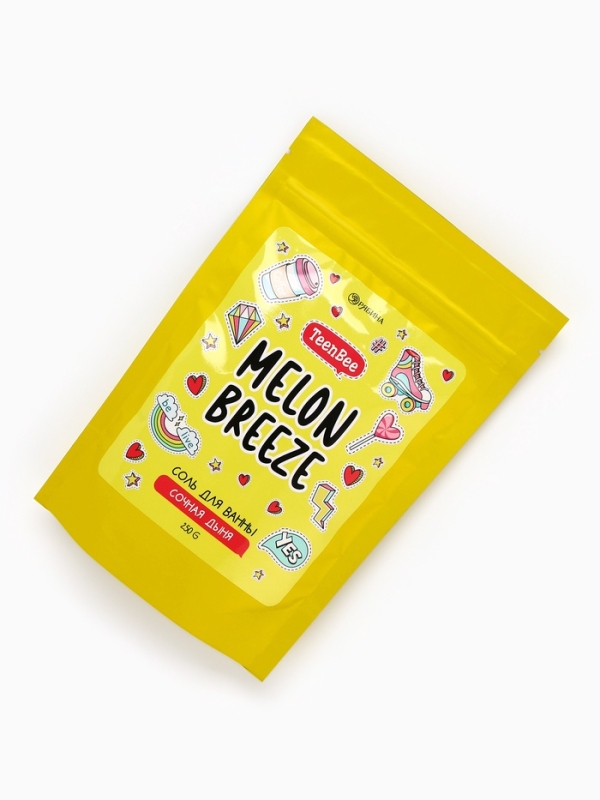TEEN BEE Соль для тела в пакете 250 гр, аромат дыня TEEN BEE Соль для тела в пакете 250 гр, аромат дыня