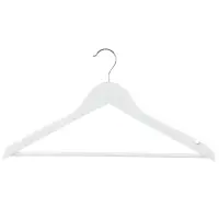 VETTA Набор вешалок деревянных, 3 шт, 45см, белые, хром