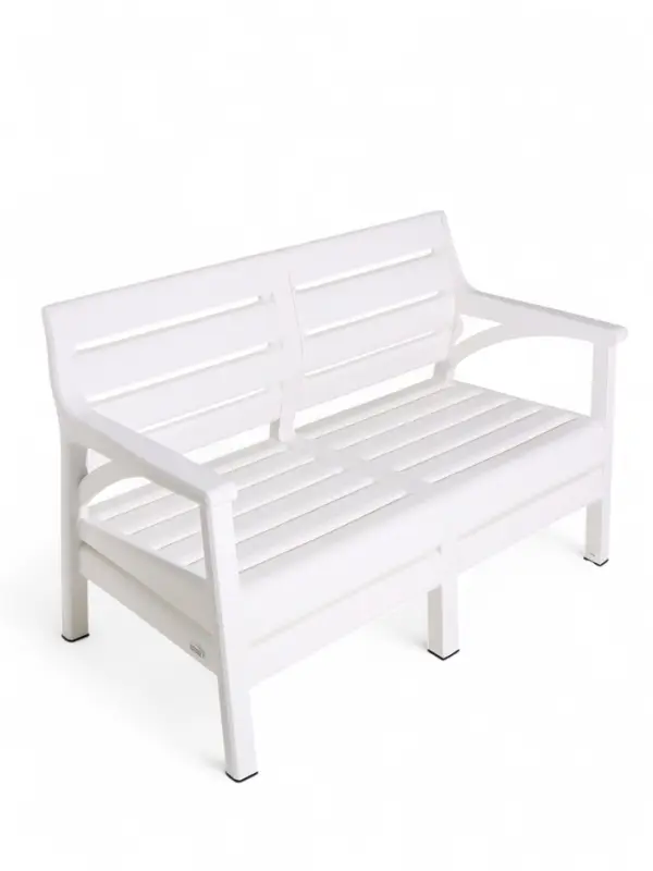 Набор садовой мебели "Евпатория" 4 предмета: 2 кресла, стол, диван 2-х местный, цвет белый