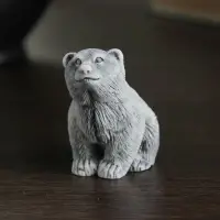 Фигурка &laquo;Медвежонок сидит&raquo;, мраморная крошка, 4.5 см
