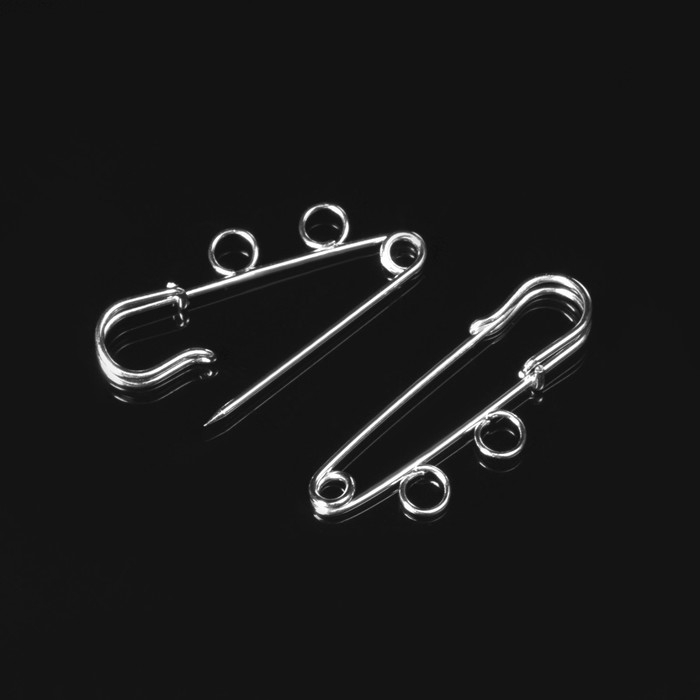 Булавка для подвесок PO-035 №01, (набор 2 шт.) 35×5 мм, цвет серебро Булавка для подвесок PO-035 №01, (набор 2 шт.) 35×5 мм, цвет серебро