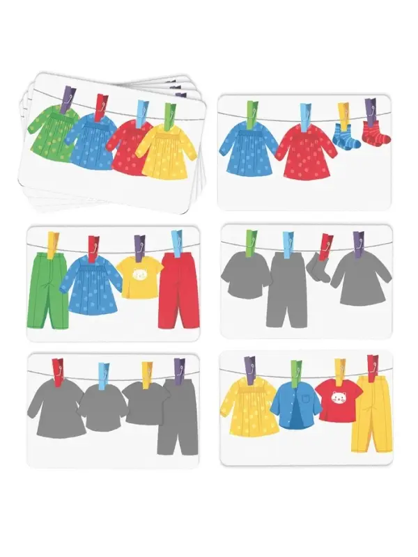 Развивающая игра с прищепками &laquo;Большая стирка&raquo;, 3+