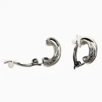 Клипсы "Винтаж" узел, цвет чернёное серебро Клипсы "Винтаж" узел, цвет чернёное серебро