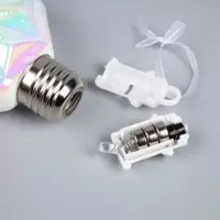 Набор ёлочных шаров &laquo;Изморозь&raquo;, 3 шт., d=7.5 см, 3 LED, от батареек AG13&times;9, свечение тёплое белое