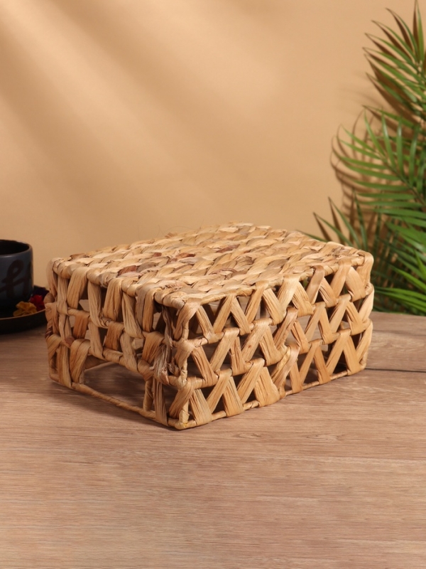 Корзина плетеная 26x19x12 см, водный гиацинт