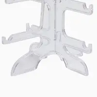 Подставка под очки 3 места, оргстекло, 16&times;14.5&times;20 см, прозрачная