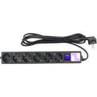 Сетевой фильтр Power Cube 6р/3м, 16А/3,5кВт,3x1,0, черн(SPG6-B3M)