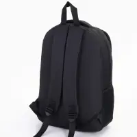 Рюкзак школьный на молнии, 4 кармана, размер 29.5&times;12.5&times;43 см, чёрный