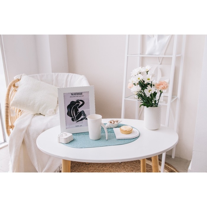 Кружка керамическая Доляна Coffee Brea, 300 мл, 11,5×7,8×12 см, цвет белый Кружка керамическая Доляна Coffee Brea, 300 мл, 11,5×7,8×12 см, цвет белый