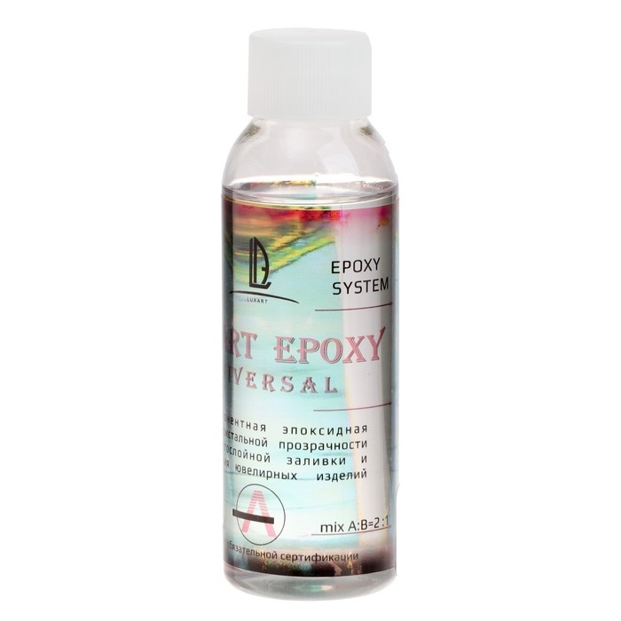 Эпоксидная смола + отвердитель Luxart Epoxy, 150 г, прозрачная Эпоксидная смола + отвердитель Luxart Epoxy, 150 г, прозрачная