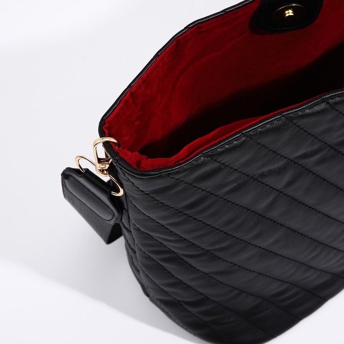 Сумка кросс-боди на молнии, цвет чёрный Сумка кросс-боди на молнии, цвет чёрный