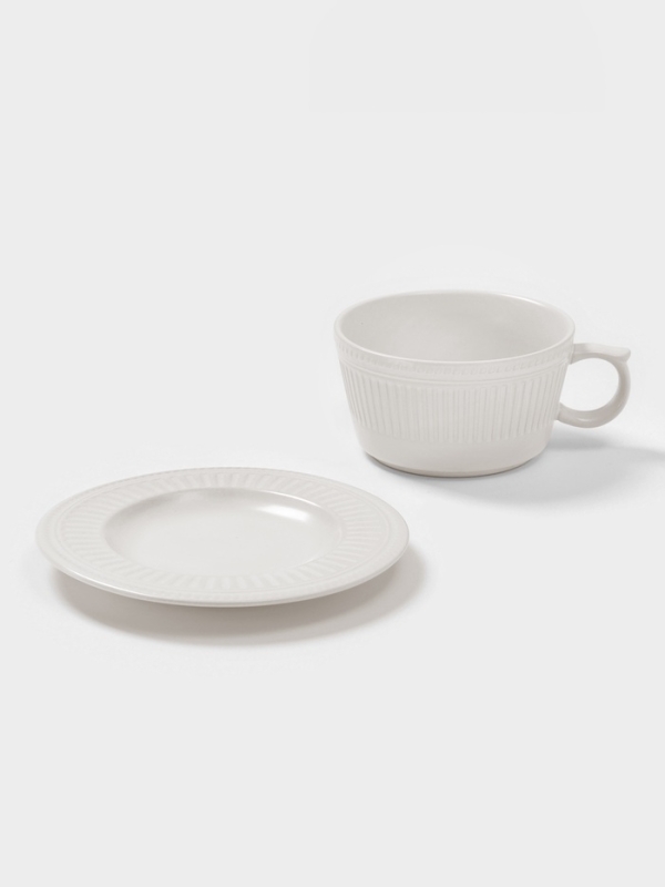 Чайная пара  Чайная пара "Ancient Greece"  15х7см, цвет белый