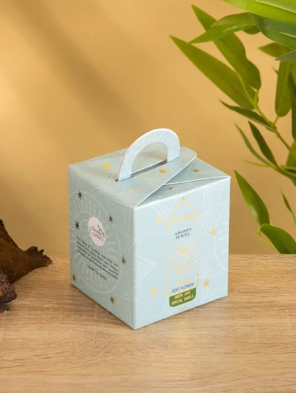 Свеча в стекле с камнем Manifest цветочный 200 гр соевый воск Свеча в стекле с камнем Manifest цветочный 200 гр соевый воск