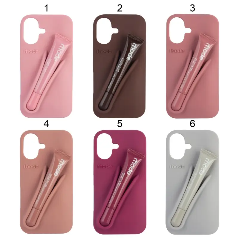 Чехол для iPhone 16 Rhode с блеском для губ