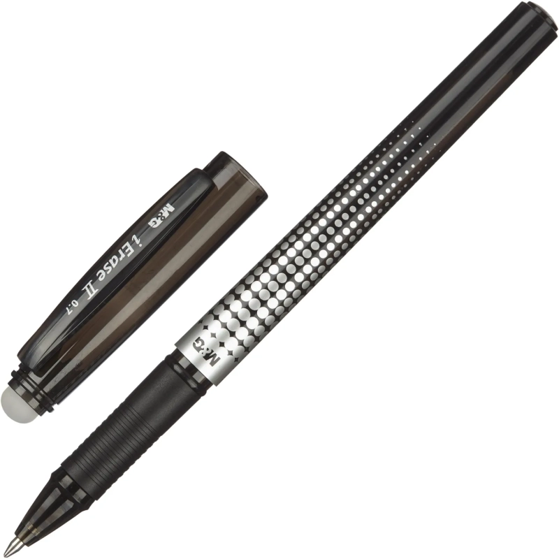 Ручка гелевая стираемая M&G iErase II шар0,7 лин 0,5мм черн AKP61173110700H