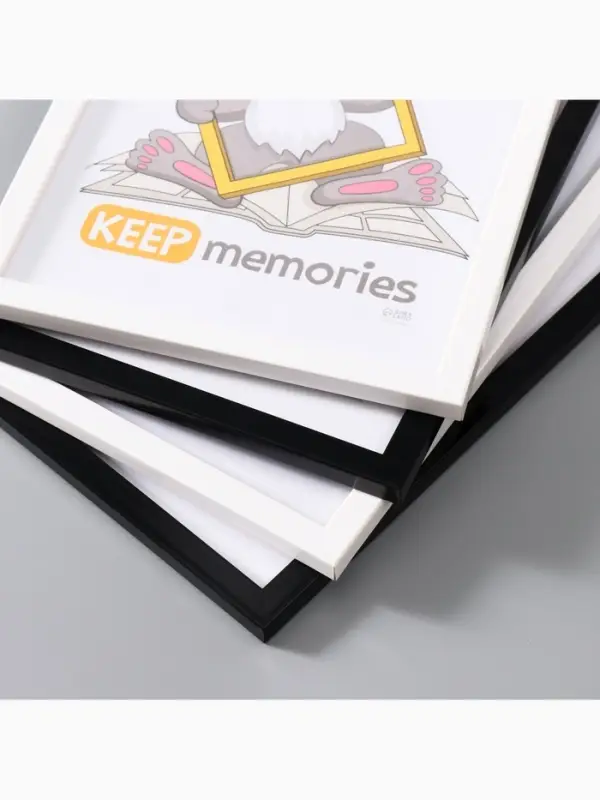 Набор фоторамок для фото 21&times;30 см Keep memories &laquo;Формат&raquo;, 4 шт., чёрный, белый, (пластиковый экран)