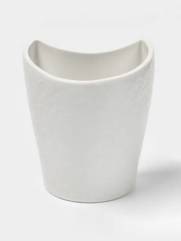 Подставка для бумажных полотенец и кухонных принадлежностей BellaTenero, 19.5&times;12.5&times;25.5 см, фарфор, бамбук, белая