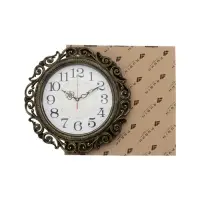 Часы настенные интерьерные &laquo;Хостон&raquo;, бесшумные, плавный ход, d=40.5 см, циферблат d=26 см, от батарейки 1&times;АА