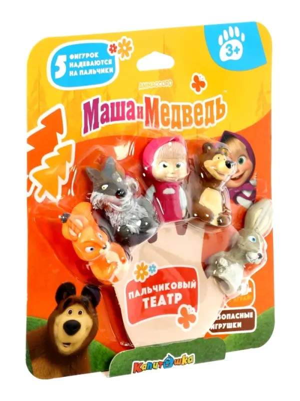 Игрушка для купания &laquo;Маша и Медведь: пальчиковый театр&raquo;