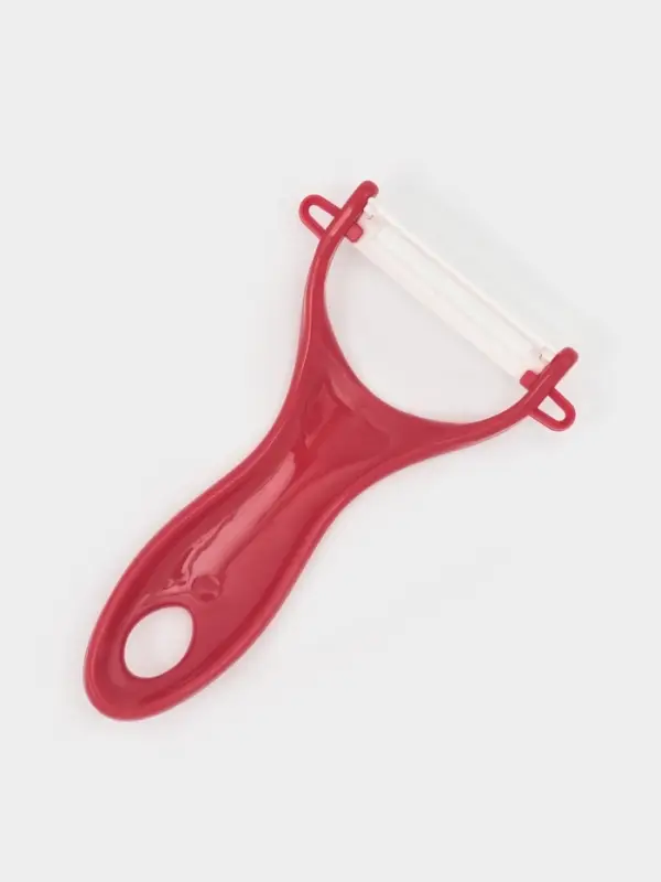 Овощечистка керамическая Доляна &laquo;Солнечная&raquo;, 13 см, красная