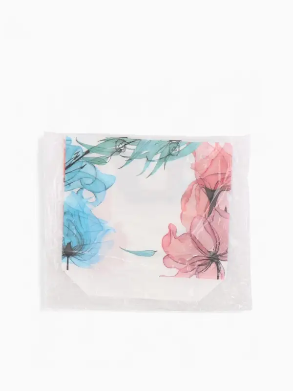 Сумка хозяйственная без застёжки, с цветочным принтом, 32&times;10&times;26 см, разноцветная