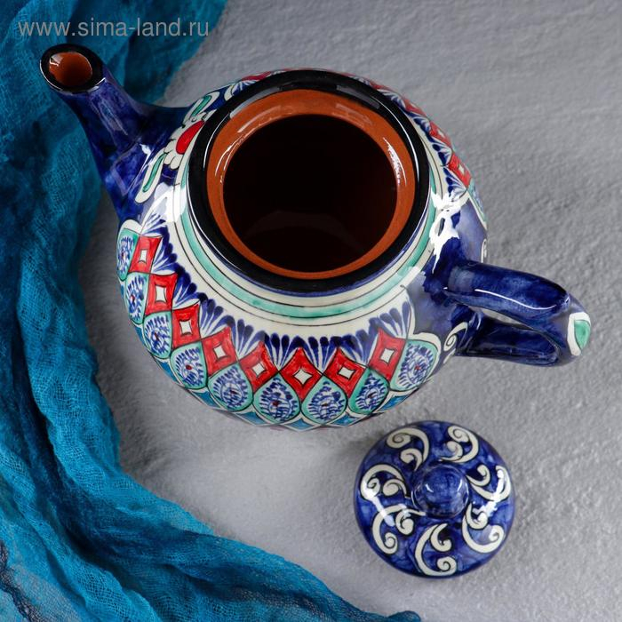 Чайник Риштанская Керамика Чайник Риштанская Керамика "Узоры", 1000 мл, микс