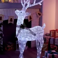 Фигура светодиодная &laquo;Олень&raquo;, 130 см, 180 LED, 220 В, свечение белое